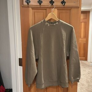 Madewell Button-Back Mockneck Top, size small